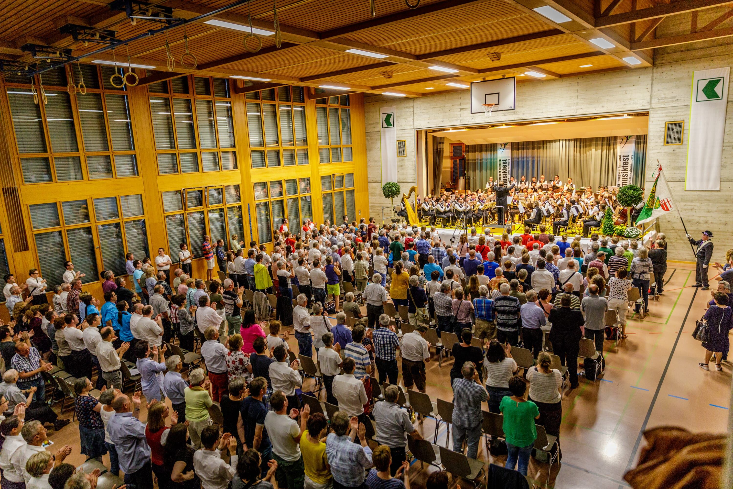 Publikum am Kantonalen Musikfest in Kradolf